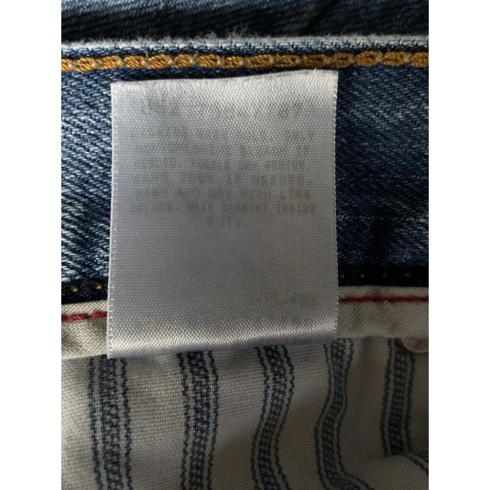 Y2K Vintage Levi’s 514 Slim Straight Men’s W36 L34 Blue Distressed Denim Jeans